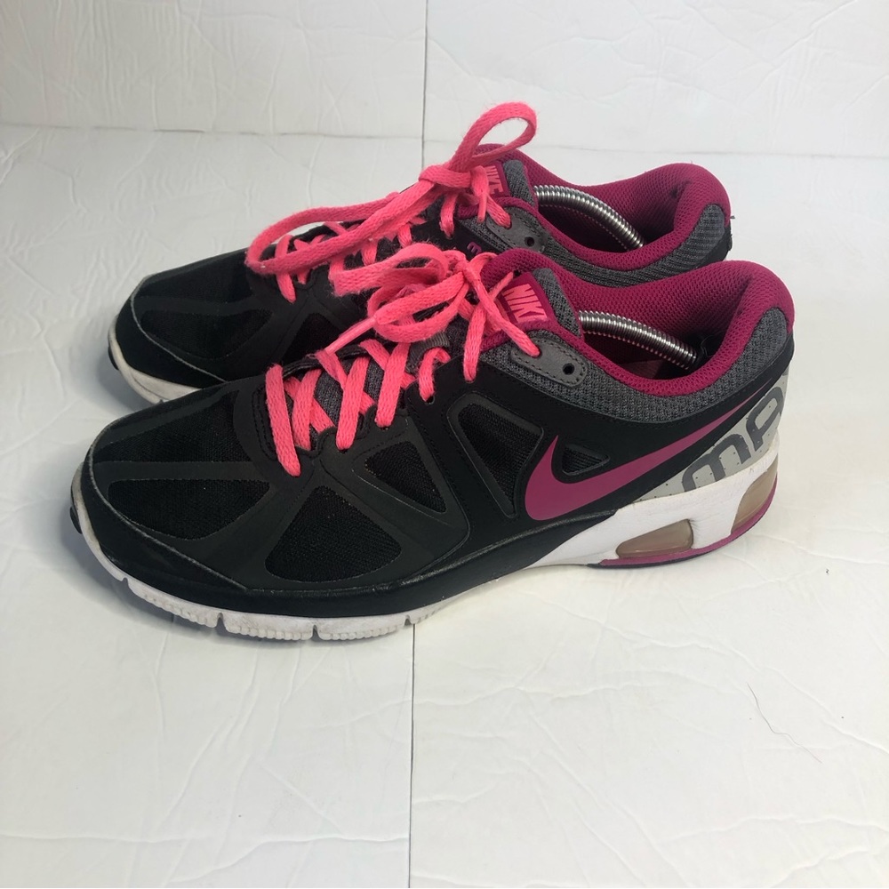 Nike Sneakers Womens 8.5 Air Max Run Lite 4 Black Pink Plum 554894-002